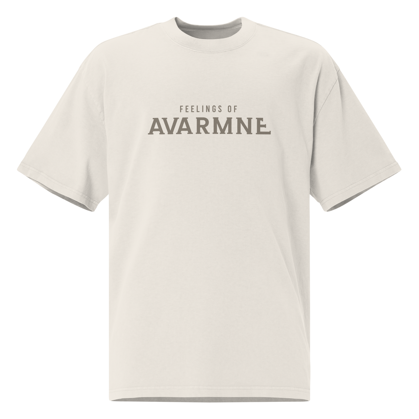 Origin Beige - Oversized faded T-Shirt